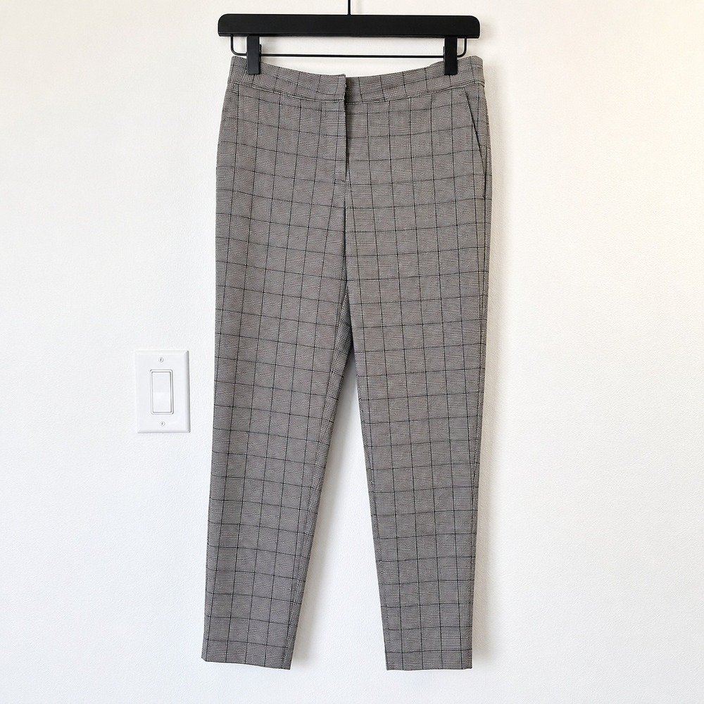 Plaid Women Grandpacore Pants Glen Check Workwear Trousers Size 4